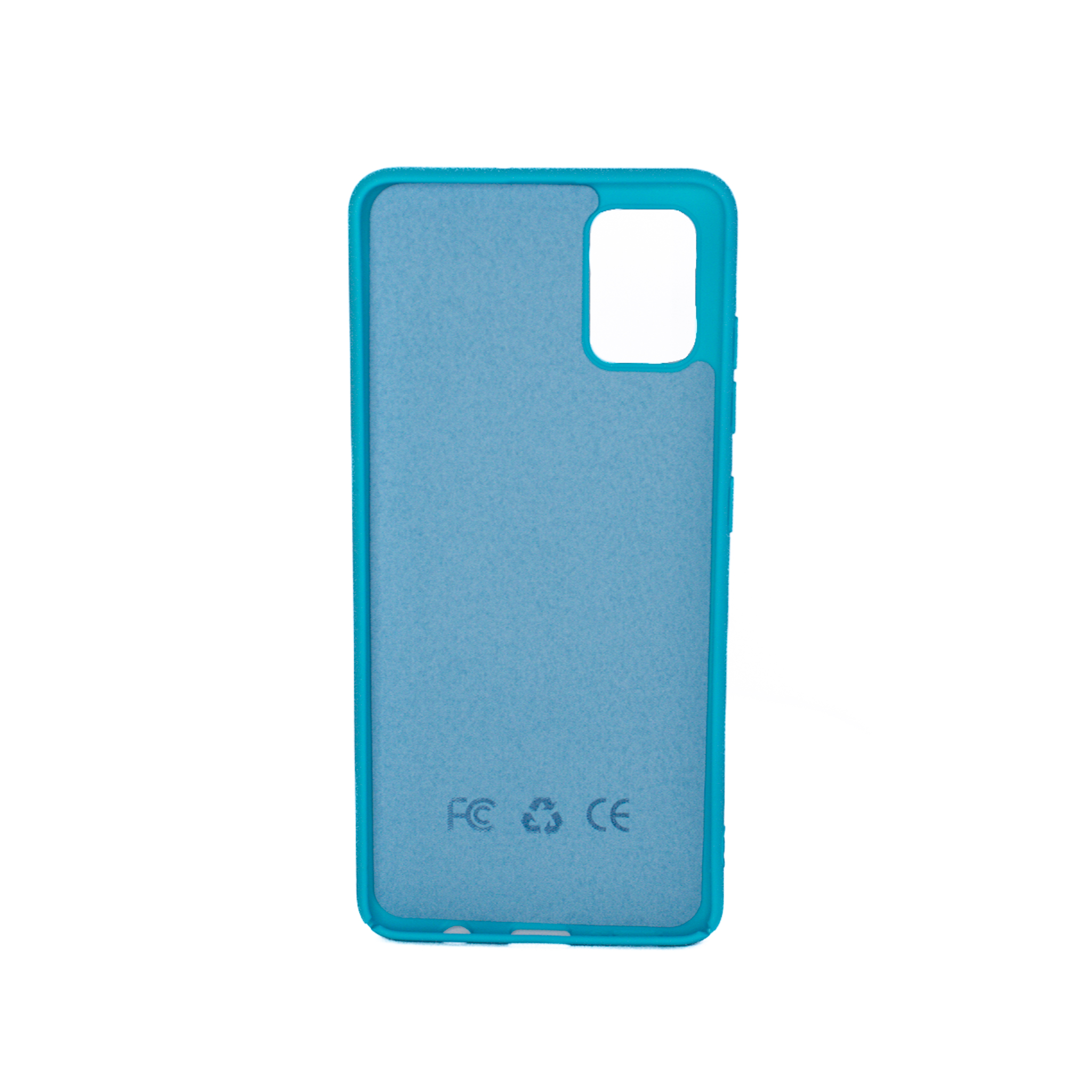 Protectores para celular  para Samsung  A51 Funda de silicona con felpa Celeste